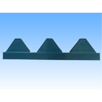 重ね式折板屋根 88タイプ用 見切軒先(3連) 田中金属製作所(金属屋根部品)