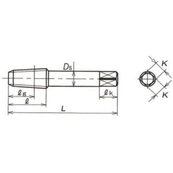 管用タップ 山払いテーパーねじ 短ねじ形 L1-PT YAMAWA(ヤマワ)