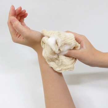 ボディタオル ピュエラル綿麻タオル ややかため - 東和産業