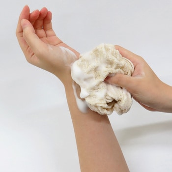 ボディタオル ピュエラル綿絹タオル ふつう 東和産業