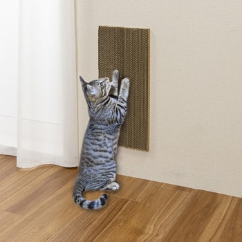 コーナーにも貼れる猫のつめとぎ 段ボール サンコー