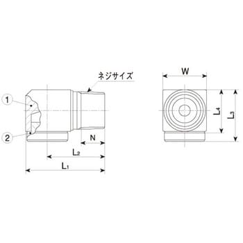 1*1/2MAJP200S303 充円錐ノズル(目詰まり対策) AJPシリーズ 1個