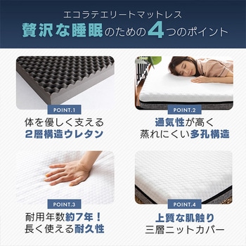 エコラテ エリート三つ折りマットレス 篠原化学
