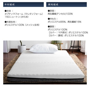 エコラテ エリート三つ折りマットレス 篠原化学