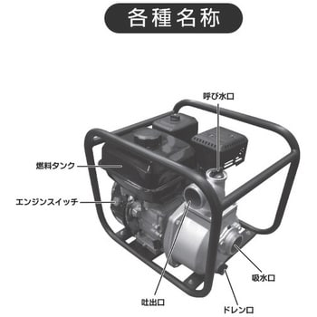 EWP-20D エンジンポンプ 1台 ナカトミ 【通販サイトMonotaRO】