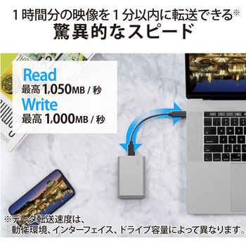 STKS2000400 SSD 外付け ポータブル USB タイプC×1 LaCie コンパクト