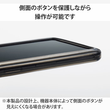 スマホ用 バンパー シリコン L～XLサイズ (～6.9インチ) 高透明 エレコム