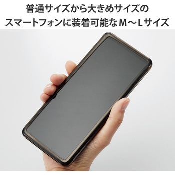 スマホ用 バンパー シリコン L～XLサイズ (～6.9インチ) 高透明 エレコム