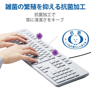 キーボードカバー DELL USBキーボード KB-212-B(日本語) 対応 抗菌 防塵 エレコム
