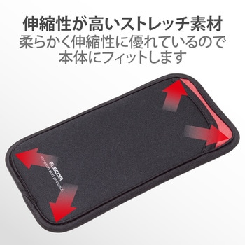 スマホポーチ 1台収納 Sサイズ スリップインタイプ 背面ポケット付 エレコム