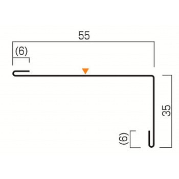 軒先水切35×55(90°) ヨネキン