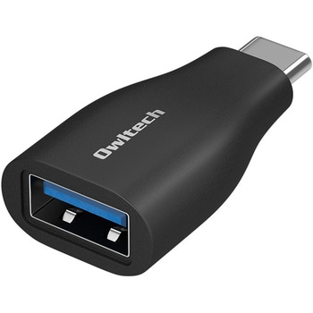 USB Type-A to USB Type-C 変換アダプタ ブラック OWLTECH(オウルテック)