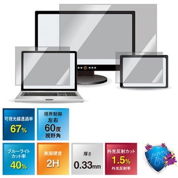 抗菌・抗ウイルス覗き見防止フィルターLNAV MacBookPro14.2インチ用 光興業