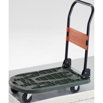 Lightweight Plastic Platform Trolley Cartio (Folding Handle Type