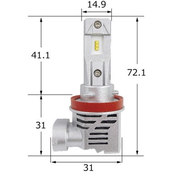 GT240 LED H11 JUST ペア LeFH-e