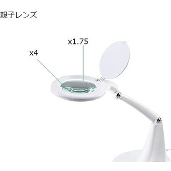 LED照明拡大鏡 1.75×・4× アズワン