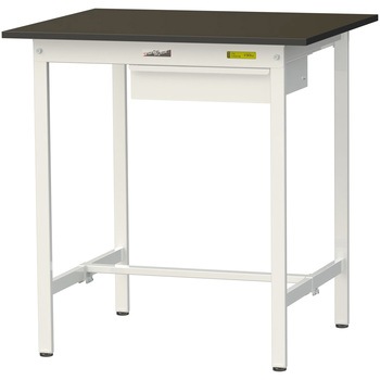 実験用軽量作業台/固定式_指紋レスメラミン天板_引き出し付き_ワークテーブルLABシリーズ_実験用ラボテーブル 山金工業