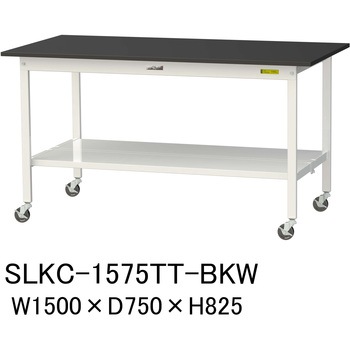 SLKC-1575TT-BKW �����p�y�ʍ�Ƒ�/�L���X�^�[�t��_���ϖ�i�P�~�e�N�g�V��_�S�ʒI�t��_���[�N�e�[�u��LAB�V���[�Y_�����p���{�e�[�u�� �R���H�� 76943765