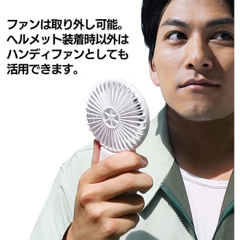 マイファンプラス ヘルメットキット ホワイト(ヘルメット装着用ゴムバンド同梱) 大作商事