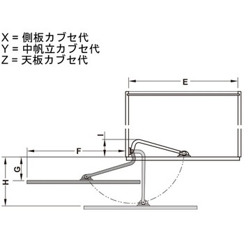 スイング扉金具 モーションV 30/40 FB ハーフェレ