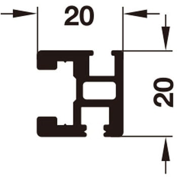 アルミフレーム コーナー金具で組立 ネジ止め用 ハーフェレ
