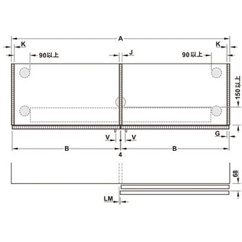 Finettaフラットフロント M 35 FB 標準セット 2枚扉用 - ハーフェレ