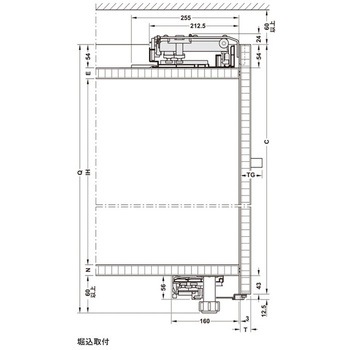 Finettaフラットフロント M 35 FB 標準セット 2枚扉用 - ハーフェレ
