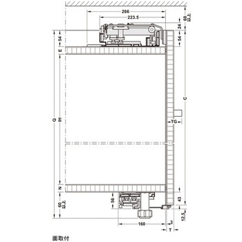 Finettaフラットフロント M 35 FB 標準セット 2枚扉用 - ハーフェレ
