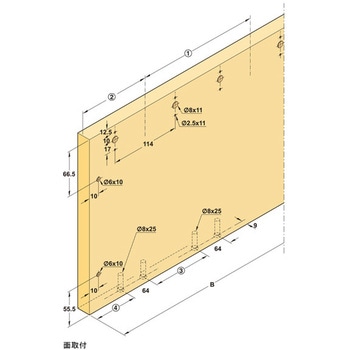 Finettaフラットフロント M 35 FB 標準セット 2枚扉用 - ハーフェレ
