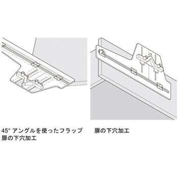 取付ジグ ハンドル用穴あけジグ ハーフェレ