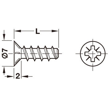 ヴァリアンタ 皿頭 PZ 木にネジ止め用 下穴Φ3mm ハーフェレ