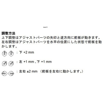 フロントパネルアジャスター - ハーフェレ