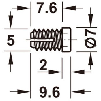 PA製拡張スリーブ ネジΦ4mm までの木ネジ用 襟付き ハーフェレ
