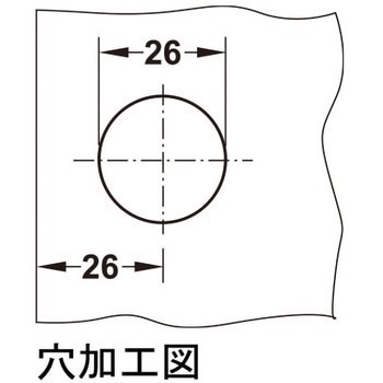 ガラス扉用カムロック ストレートカム付 ハーフェレ