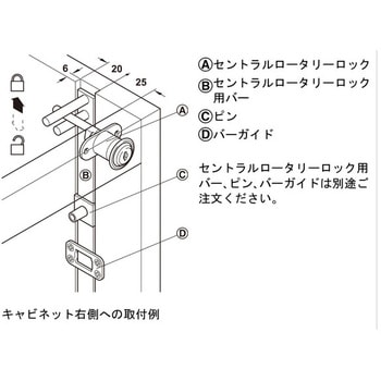 セントラルロータリーロック ダブルプレートタイプ ハーフェレ