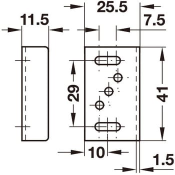 L型受座 ネジ止め ハーフェレ ロック 鍵 キー 通販モノタロウ 239 47 604