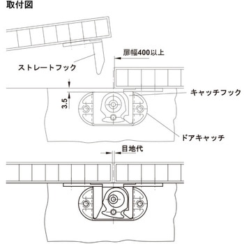 オートマティックドアキャッチ ネジ止め ハーフェレ