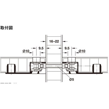 ラフィックス ダブルボルト 2個で構成 ネジ込み - ハーフェレ