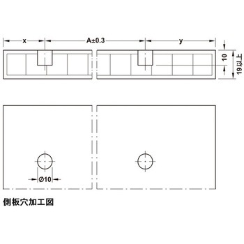 キャビネットコネクター U12/10 拡張ダボ ハーフェレ
