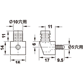 キャビネットコネクター Uno I 特殊ネジ付 ハーフェレ