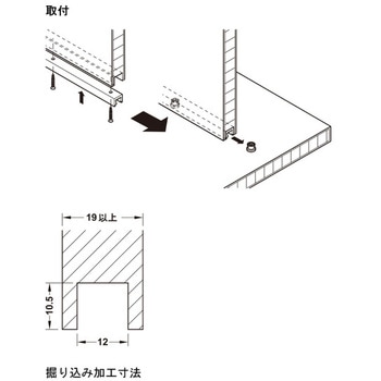 あり継ぎスリーブ ネジ止め ハーフェレ