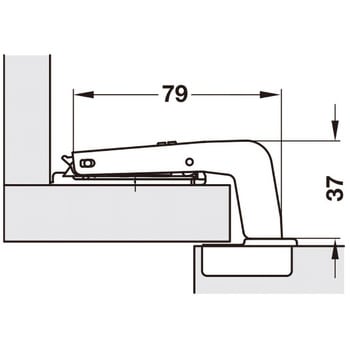 デュオマティック94/110°広いブラインドコーナー用 広いブラインドコーナー用 - ハーフェレ