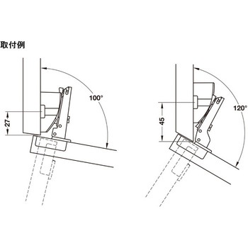 デュオマティックA アングル座金 -10°/+30°コーナー取付用スライドオンシステム ハーフェレ