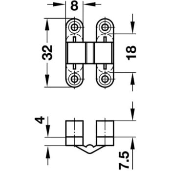 隠し丁番 スーパーヒンジ 板厚 12mm 以上用 ハーフェレ