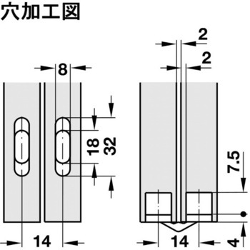 隠し丁番 スーパーヒンジ 板厚 12mm 以上用 ハーフェレ