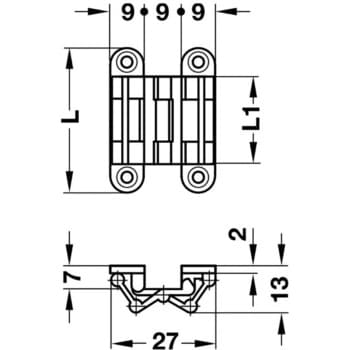 隠し丁番 ヒンジ 板厚 11mm 以上用 ハーフェレ
