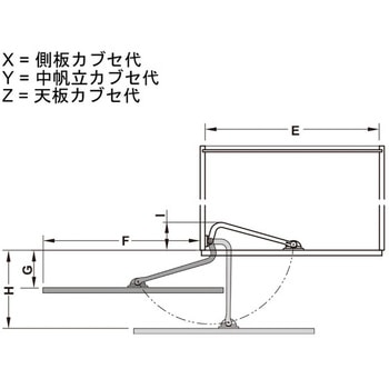 スイング扉金具 モーションV 30/40 FB ハーフェレ