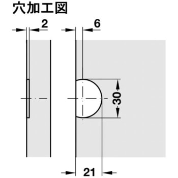 フラップヒンジ 開角度 270° ハーフェレ