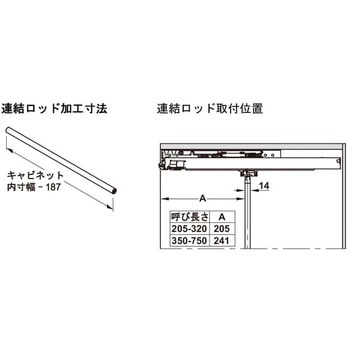Grassダイナプロ 3段引 ソフトクローズ(4D 調整) ハーフェレ