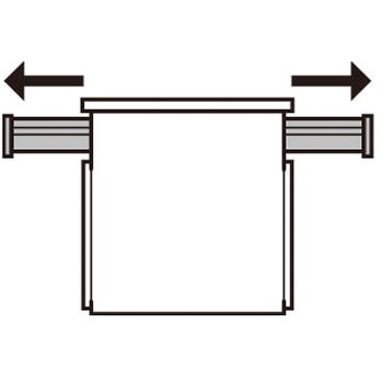 420.59.931 掘り込み取付レール 耐荷重10kg以下 2段引両方向スライド 1